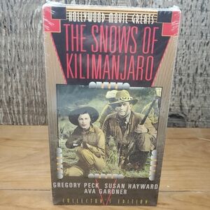 The Snows of Kilamanjaro starring Gregory Peck  (VHS, 1994) Brand New Sealed